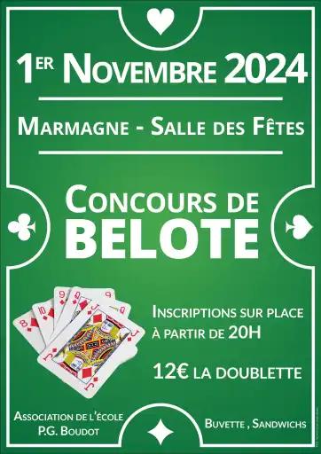 Concours de belote de l'école