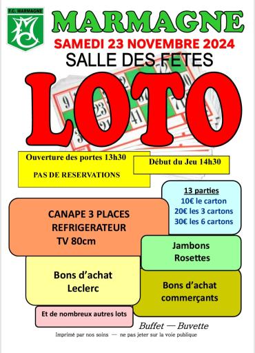 Loto du FC Marmagne